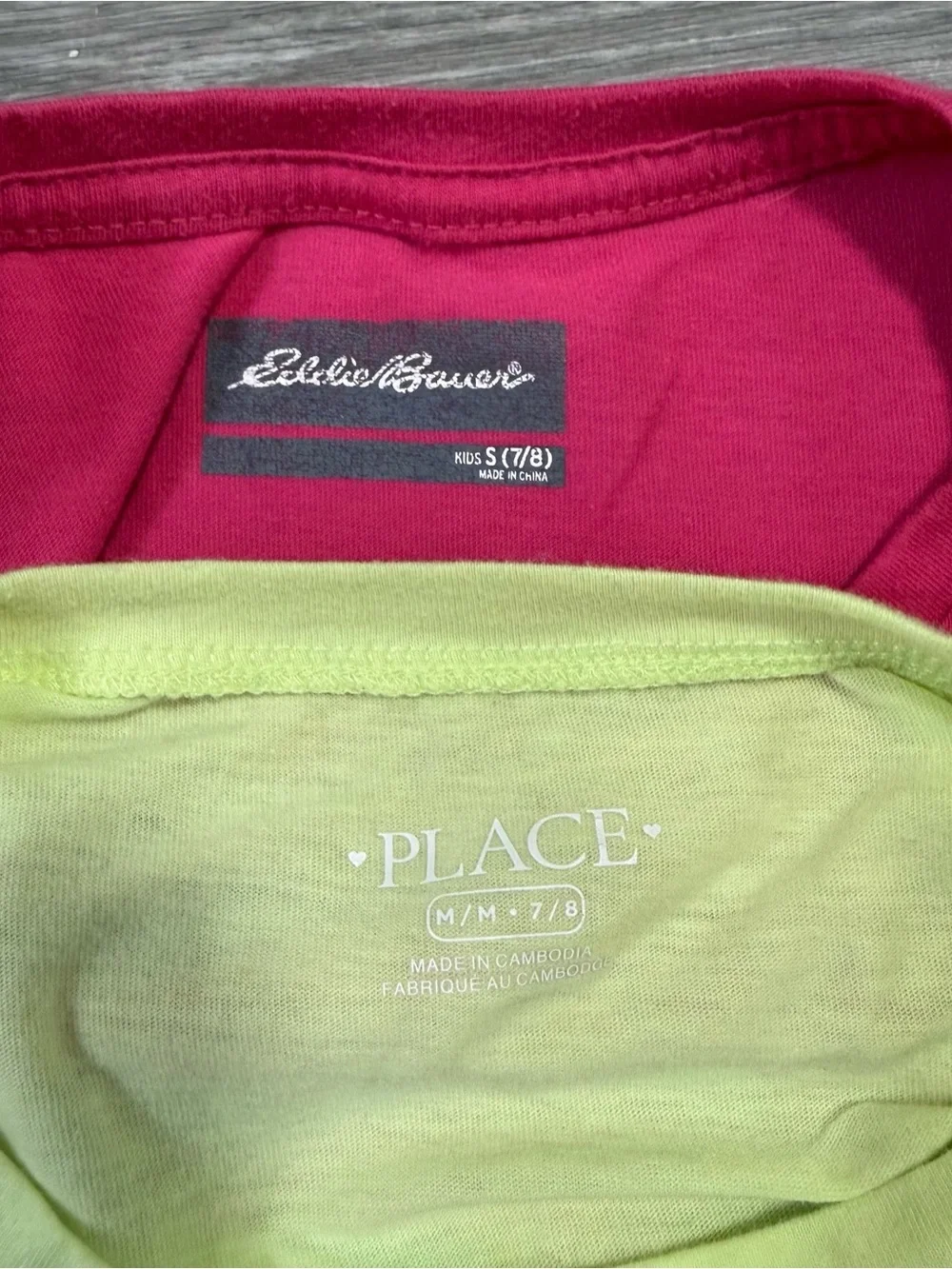 Lot Of 4 Girls Long Sleeve Tops Kid Size 7 Carters Eddie Bauer OshKosh